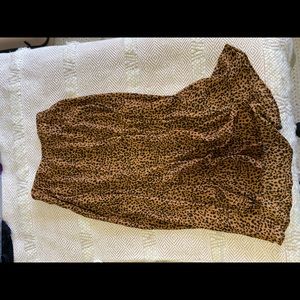 NWT- Ooh La Luxe cheetah midi skirt